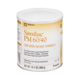 Infant Formula Similac  PM 60 / 40 Low Iron 14.1 oz. Can Powder