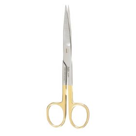 Operating Scissors Miltex Carb-N-Sert 5-1/2 Inch Length Surgical Grade Stainless Steel / Tungsten Carbide NonSterile Finger Ring Handle Straight Blade Sharp Tip / Sharp Tip