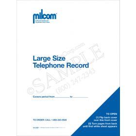 Milcom Large Telephone Message Book (2-Part)