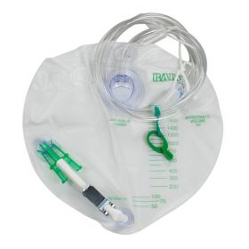 BARD DRAINAGE BAGS WITH ANTI REFLUX CHAMBERS