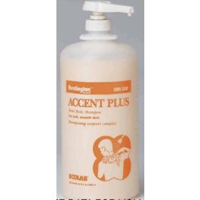 Shampoo and Body Wash Accent Plus 1,000 mL Pump Bottle Fresh Scent