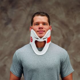 Extrication Cervical Collar DeRoyal Preformed Adult Short One-Piece / Trachea Opening 2-1/2 Inch Height 11 to 23 Inch Neck Circumference