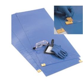 Adhesive Floor Mat ChemoPlus 18 X 46 Inch Blue