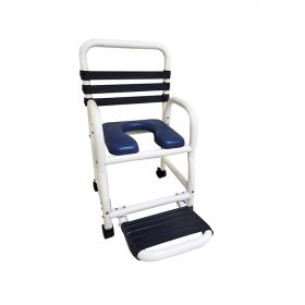 Patented Infection Control Shower Commode Chair, DNE-310-3TWL-FF-NC