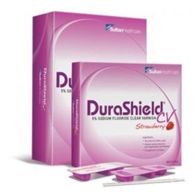 DuraShield CV Varnish Fluoride Bulk Pack 5% NaF 0.4 mL Strawberry Clear 200/Bx