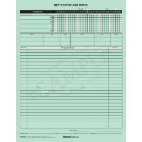 Restorative Aide Notes Form