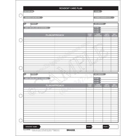 Resident Care Plan Side-Punch Form
