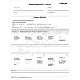 Job Performance Evaluation Booklet