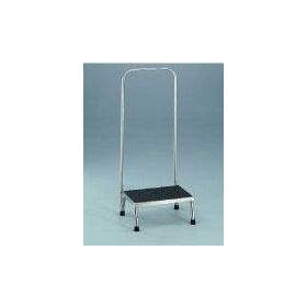 Step Stool with Handrail MRI 1-Step Stainless Steel 8-1/2 Inch Step Height 332069