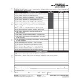 Medication-Self Administration Assessment Form