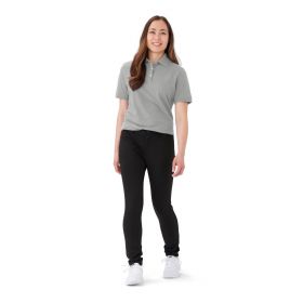 Women's Performance Short-Sleeve Polo Shirt, Gray, Size S