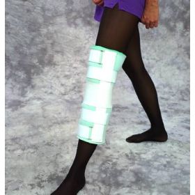Knee Immobilizer One Size Fits Most Hook and Loop Closure 20 Inch Length Left or Right Knee