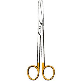 Dissecting Scissors Sklar Edge Mayo 6-3/4 Inch Length OR Grade Stainless Steel / Tungsten Carbide NonSterile Finger Ring Handle Blunt Tip / Blunt Tip
