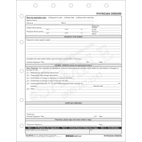 Physician Orders Form
