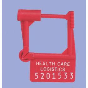 Padlock Seal Health Care Logistics Numbered Red Plastic 1-1/2 X 1-7/8 Inch