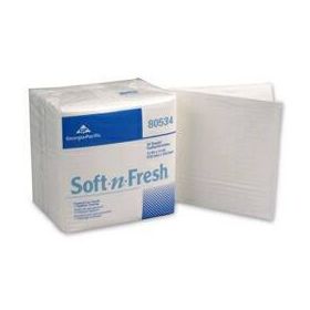 Washcloth Soft-N-Fresh  13 X 13 Inch White Disposable