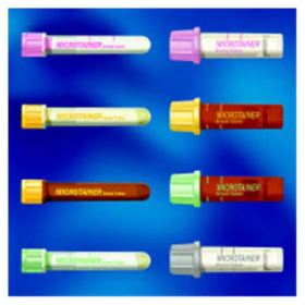 Tube capillary microtainer 250-500ul 8mm plastic k2 edta lavender/white 50/bx, 4 bx/ca, 365974bx