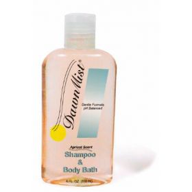 Shampoo and Body Wash DawnMist 4 oz. Flip Top Bottle Apricot Scent