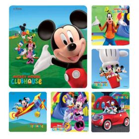 Stickers 2.5 in x 2.5 in mickey mouse club assorted 100/rl
