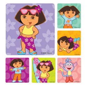 Stickers 2.5 in x 2.5 in dora the explorer assorted 100/rl