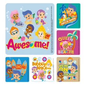 Stickers 2.5 in x 2.5 in bubble guppies assorted 100/rl