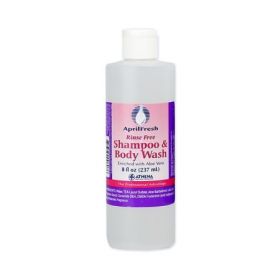 Rinse-Free Shampoo and Body Wash AprilFresh 8 oz. Flip Top Bottle April Fresh Scent