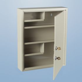 3707-01 Slim-Line Narcotic Cabinet, 2 Locks, 1 Door