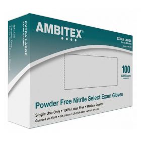 Gloves Exam Ambitex Select Powder-Free Nitrile Latex-Free XL Royal Blue 100/Bx, 10 BX/CA