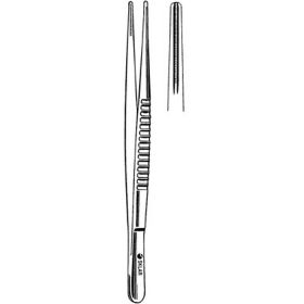 Tissue Forceps Sklar DeBakey 7-3/4 Inch Length OR Grade Stainless Steel NonSterile NonLocking Thumb Handle Straight 3.5 mm Jaws with 1 X 2 Rows of Fine Atraumatic Teeth