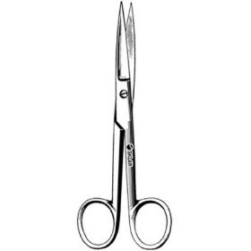 Operating Scissors Sklar 5-1/2 Inch Length OR Grade Stainless Steel Finger Ring Handle Straight Sharp Tip / Sharp Tip