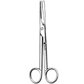 Dissecting Scissors Sklar Mayo 6-3/4 Inch Length OR Grade Stainless Steel NonSterile Finger Ring Handle Straight Blunt Tip / Blunt Tip