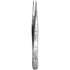 Tissue Forceps Swiss No 1, 4-3/4 Inch Stainless Steel Straight Fine Pointed