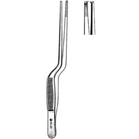 Ear Forceps Lucae 5-1/2 Inch Length Surgical Grade Stainless Steel NonSterile NonLocking Thumb Handle Straight Serrated Tips with 1 X 2 Teeth