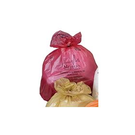 Biohazard Waste Bag Medegen Medical Products 13 - 16 gal. Red Polypropylene 25 X 35 Inch 382109