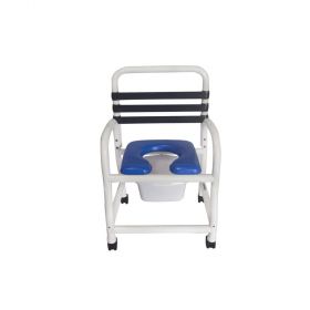 Patented Infection Control Shower Commode Chair DNE-385-3TWL