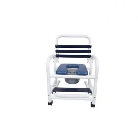 Patented Infection Control Shower Commode Chair DNE-385-3TWL-SF