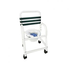 Patented Infection Control Shower Commode Chair, DNE-310HS-3TWL-FG
