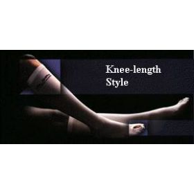 Anti embolism Stocking Lifespan Knee High Large  Regular White Inspection Toe
