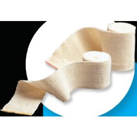 Elastic Bandage Honeycomb Standard Compression Double Hook and Loop Closure Beige Sterile
