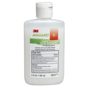 Hand Sanitizer 3M Avagard D 3 oz. Ethyl Alcohol Gel Bottle