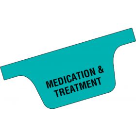 Chart Divider Tab - Medication & Treatment - Paper - Bottom