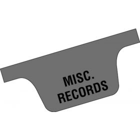 Chart Divider Tab - Misc. Records - Paper - Bottom