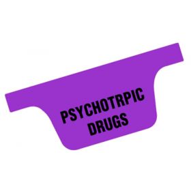 Chart Divider Tab - Psychotropic Drugs - Tyvek - Bottom