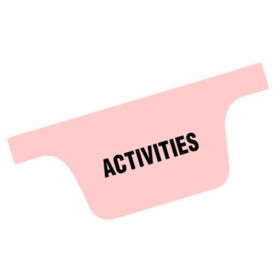 Chart Divider Tab - Activities - Tyvek   Bottom