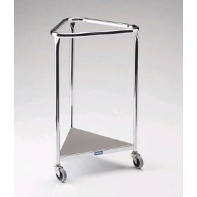 Hamper Stand Pedigo Rolling Triangular Opening Open Top Without Lid 448826