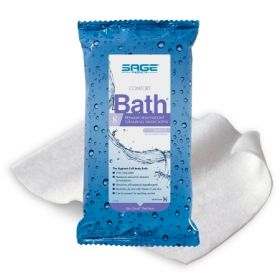 Rinse Free Bath Wipe Comfort Bath Soft Pack WaterGlycerinAloeVitamin E Scented  Count
