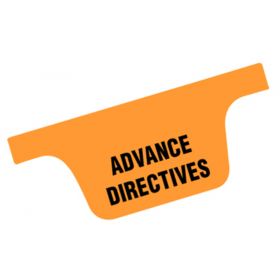 Chart Divider Tab - Advance Directives - Tyvek - Bottom
