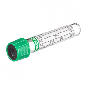 Tube venous blood collection vacuette 4ml 13x75mm pt lthm hep green/black 50/pk, 24 pk/ca, 454029ca
