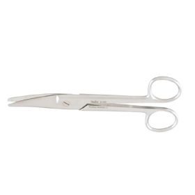 Dissecting Scissors Miltex Mayo-Noble 6-1/2 Inch Length OR Grade German Stainless Steel NonSterile Finger Ring Handle Curved Beveled Blades Blunt Tip / Blunt Tip