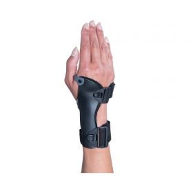 Wrist Splint Ossur Exoform Carpal Tunnel Low Profile Plastic / Nylon Left Hand Black / Blue / Gray Large
